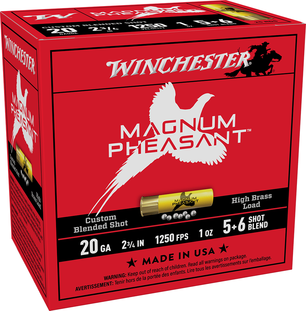 Winchester Magnum Pheasant 20 Gauge 2-3/4" 5 & 6 Shotgun Shells