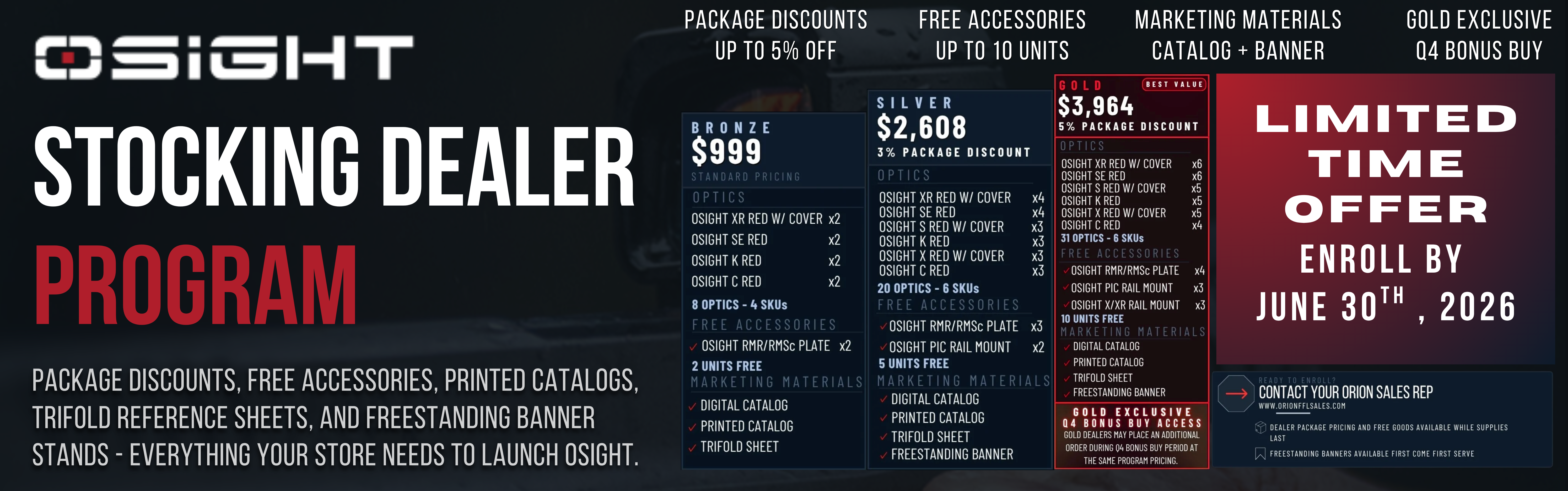 Osight stocking dealer program
