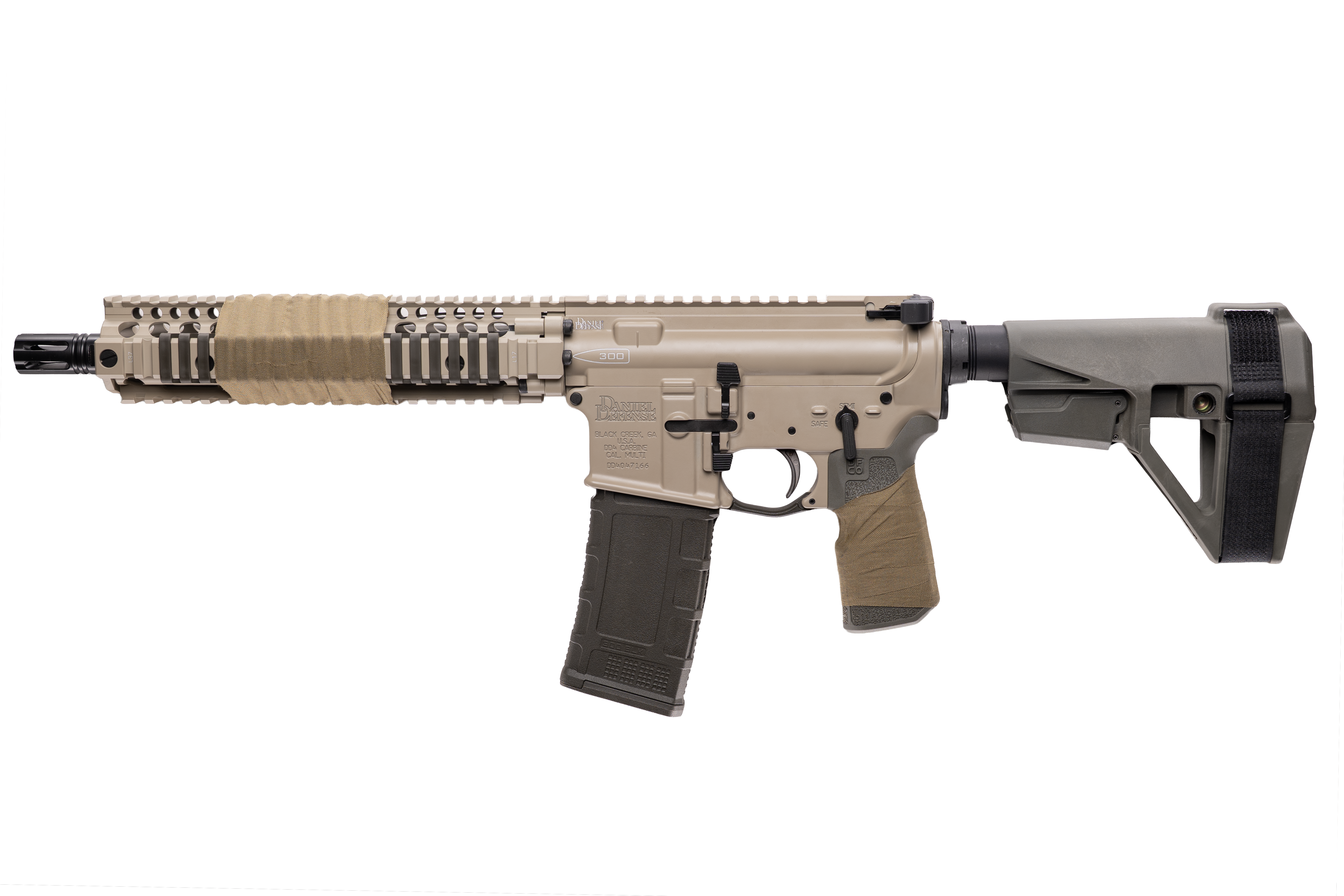 Daniel Defense MK18 Elite .300 AAC Blackout Pistol 10.3" FDE/ODG with SB Tactical Brace