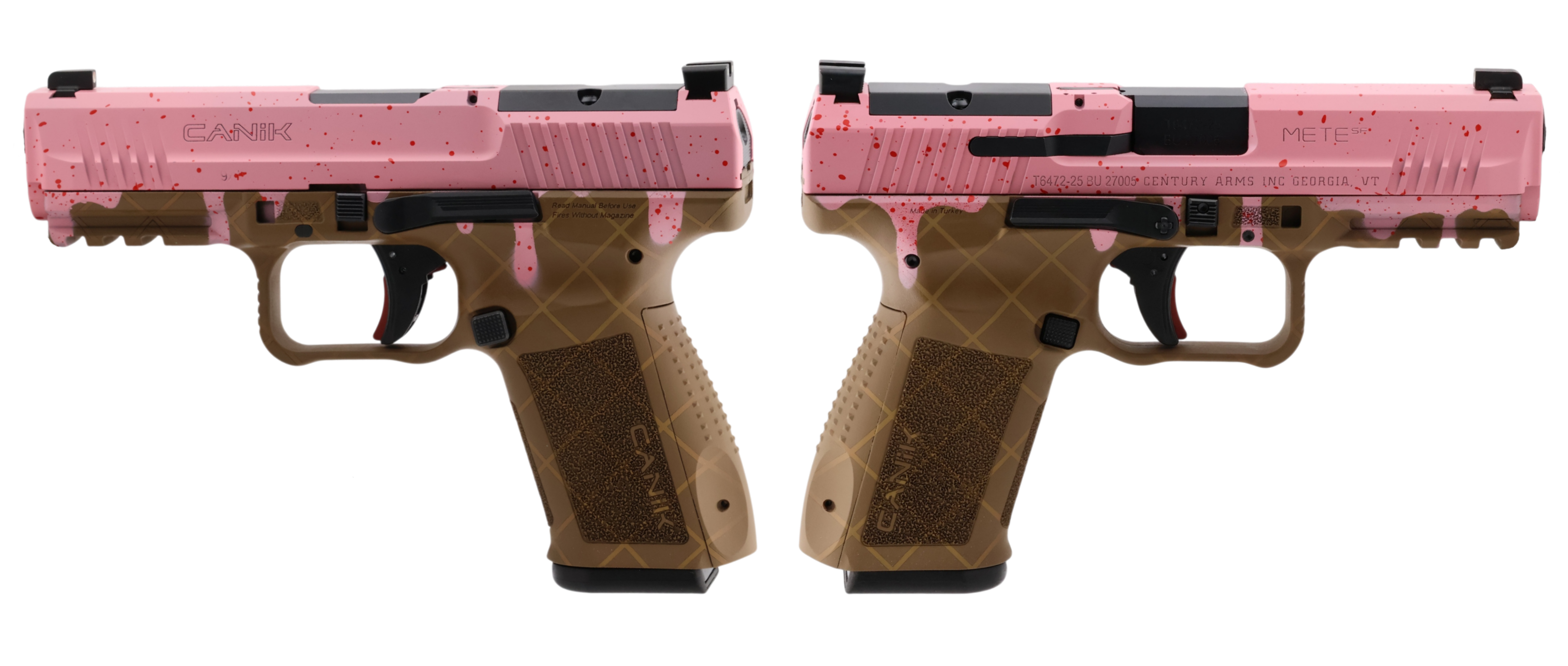 CENTURY CANIK METE SF ONE SERIES 9MM STRAWBERRY PSTL 4.19 BRL 1-15RD MAG