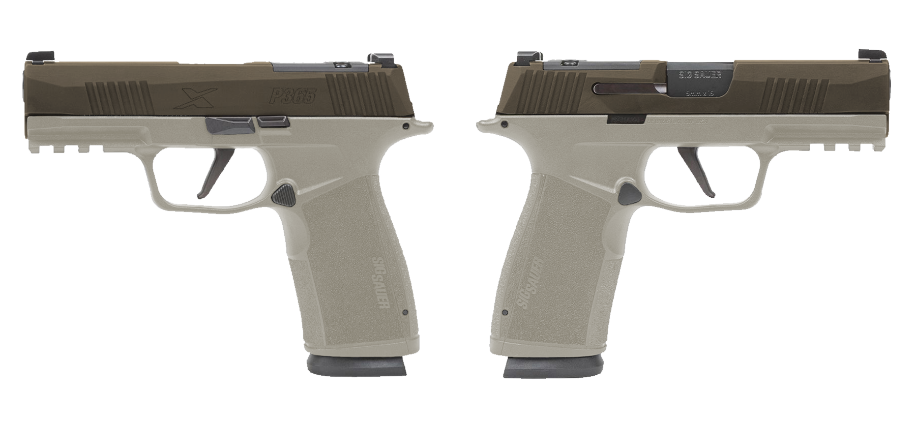 SIG SAUER P365 X-MACRO 9MM PSTL 3.7" 2-17RD OR 2 TONE BRONZE/TAN - SIG_SAUER