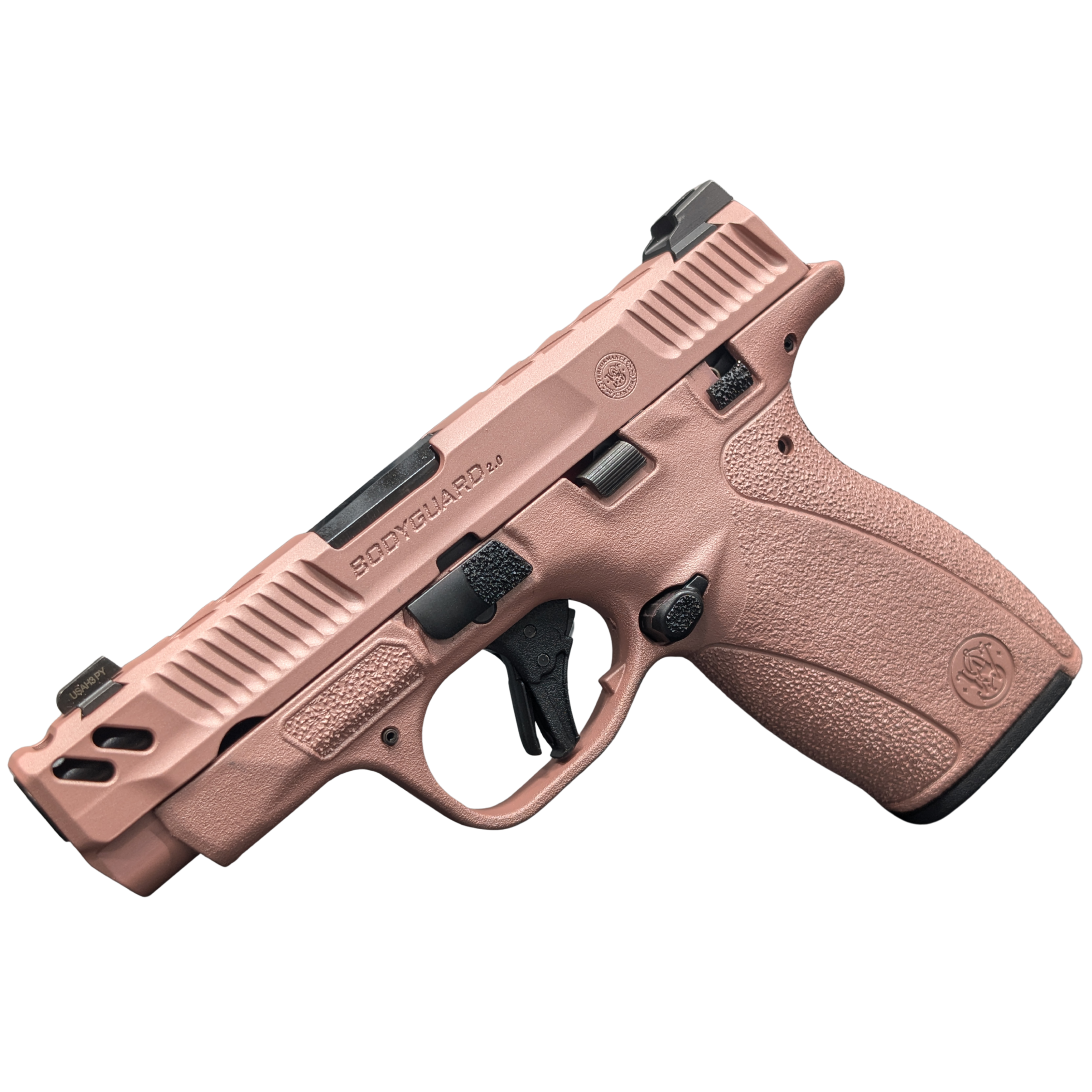 SMITH & WESSON PC BODYGUARD 2.0 CARRY COMP ROSE GOLD 380ACP PISTOL 3.1" M.S 1-10RD, 1-12RD MAG