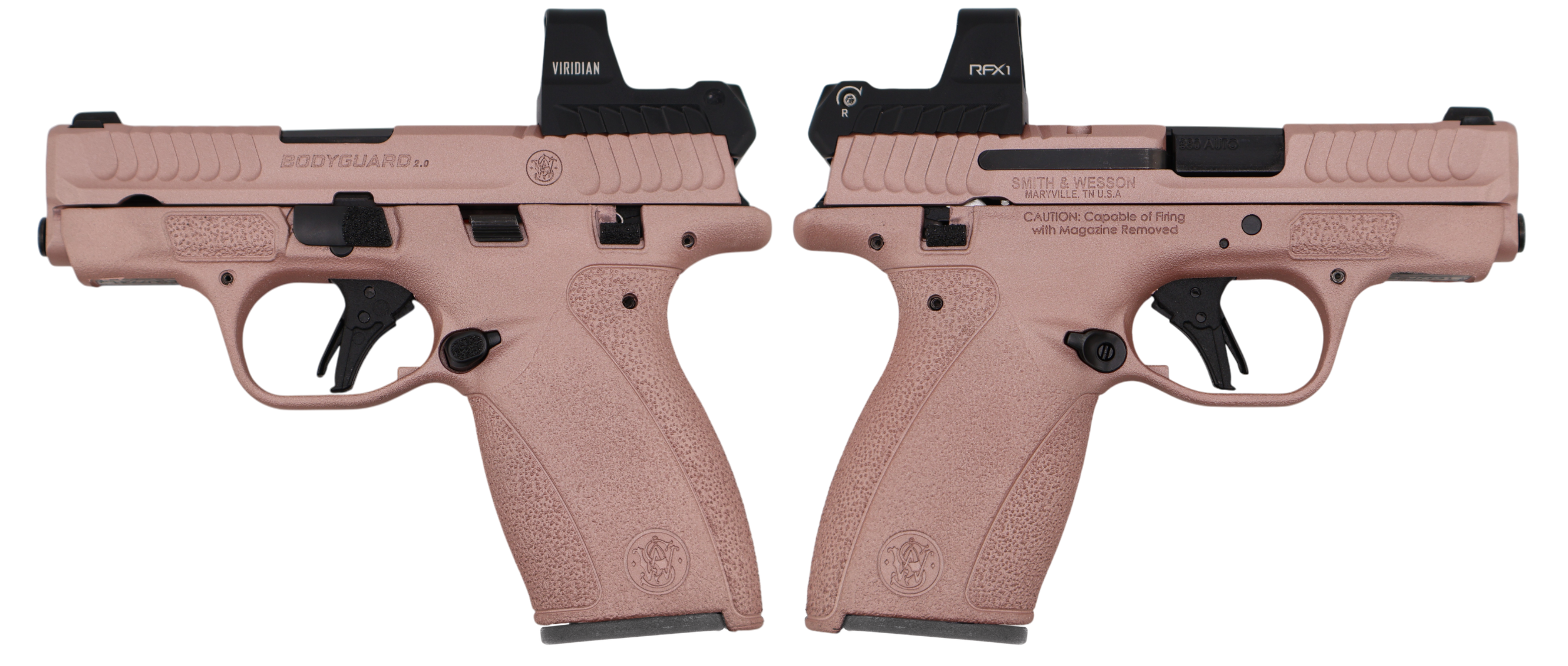 Smith & Wesson Bodyguard 2.0 M.S. w/ RFX1 Rose Gold Optic 380ACP