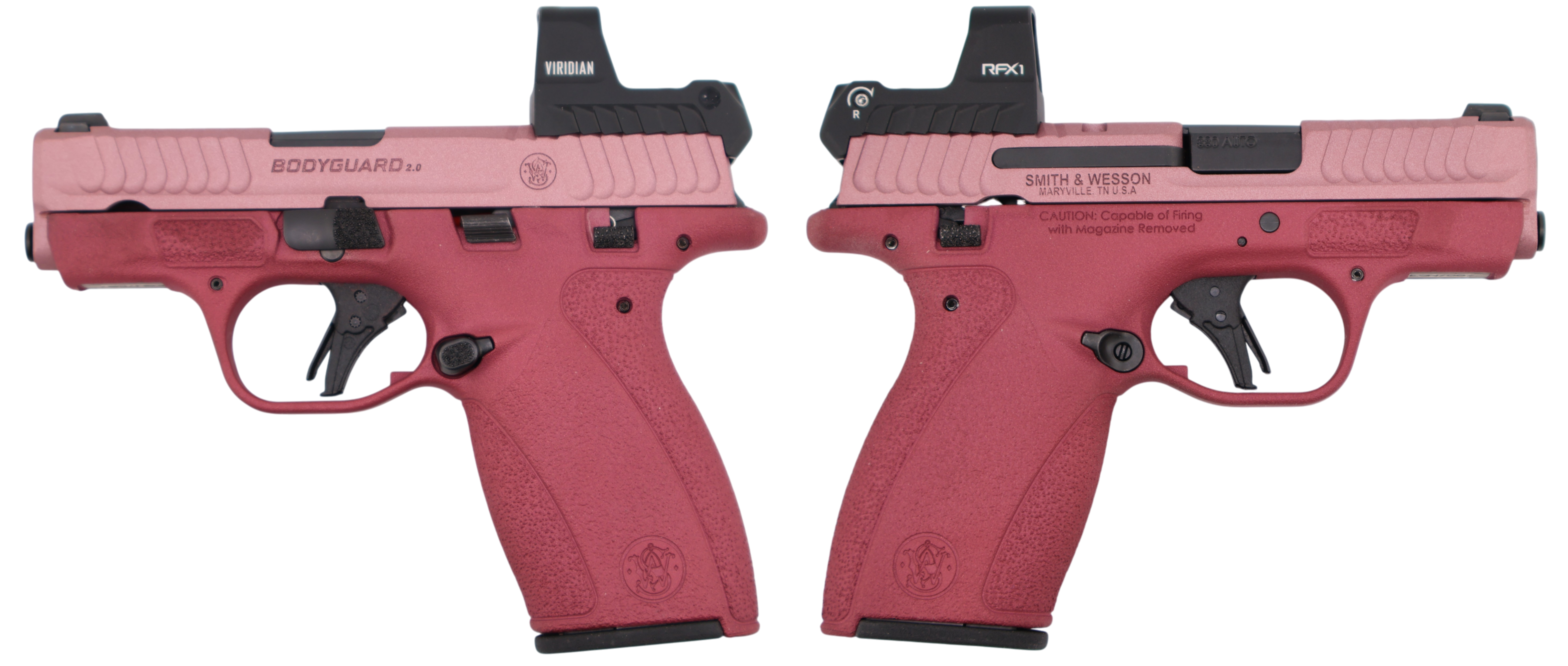 Smith & Wesson Bodyguard 2.0 M.S. with RFX1 Optic (Bodyguard 2.0 M.S. Two Tone Blush) .380ACP Pistol
