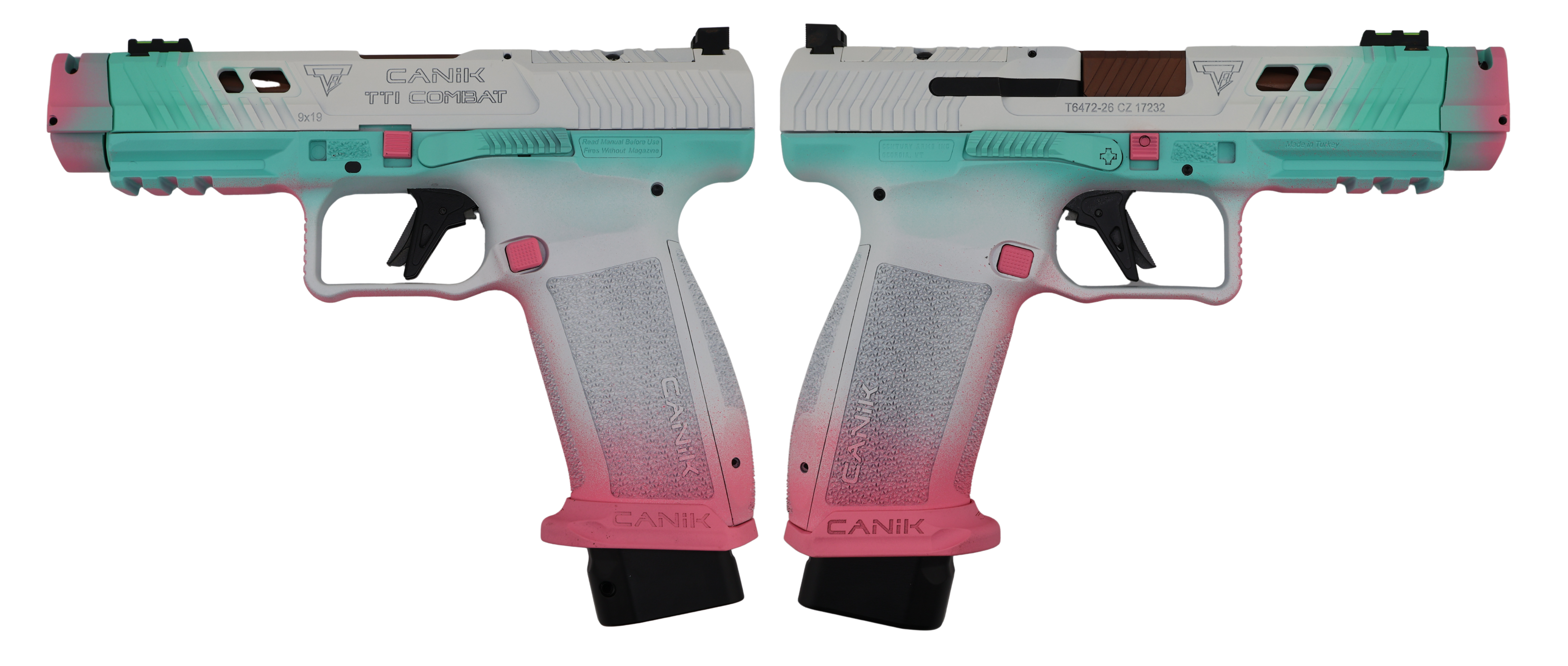 Canik TTI Combat Smoke Tropical 9mm Pistol 4.6 in