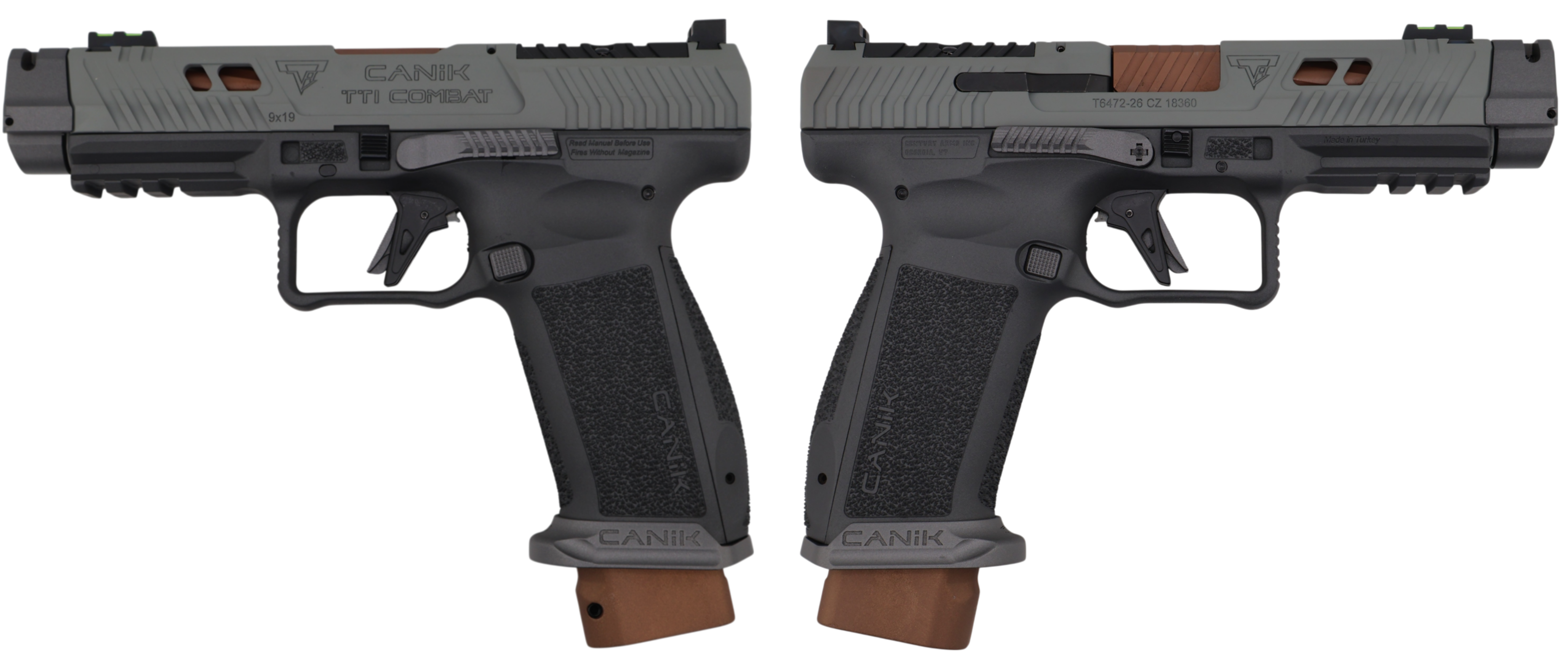 Canik TTI Combat Smoke 9mm Pistol (4.6 inch)