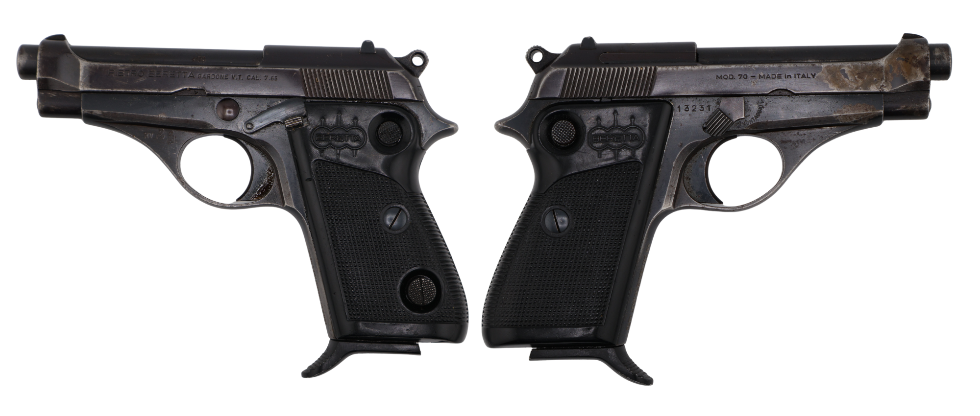Beretta M70 Surplus 32 ACP Pistol Blued, Button Safety, Grade 1 C&R