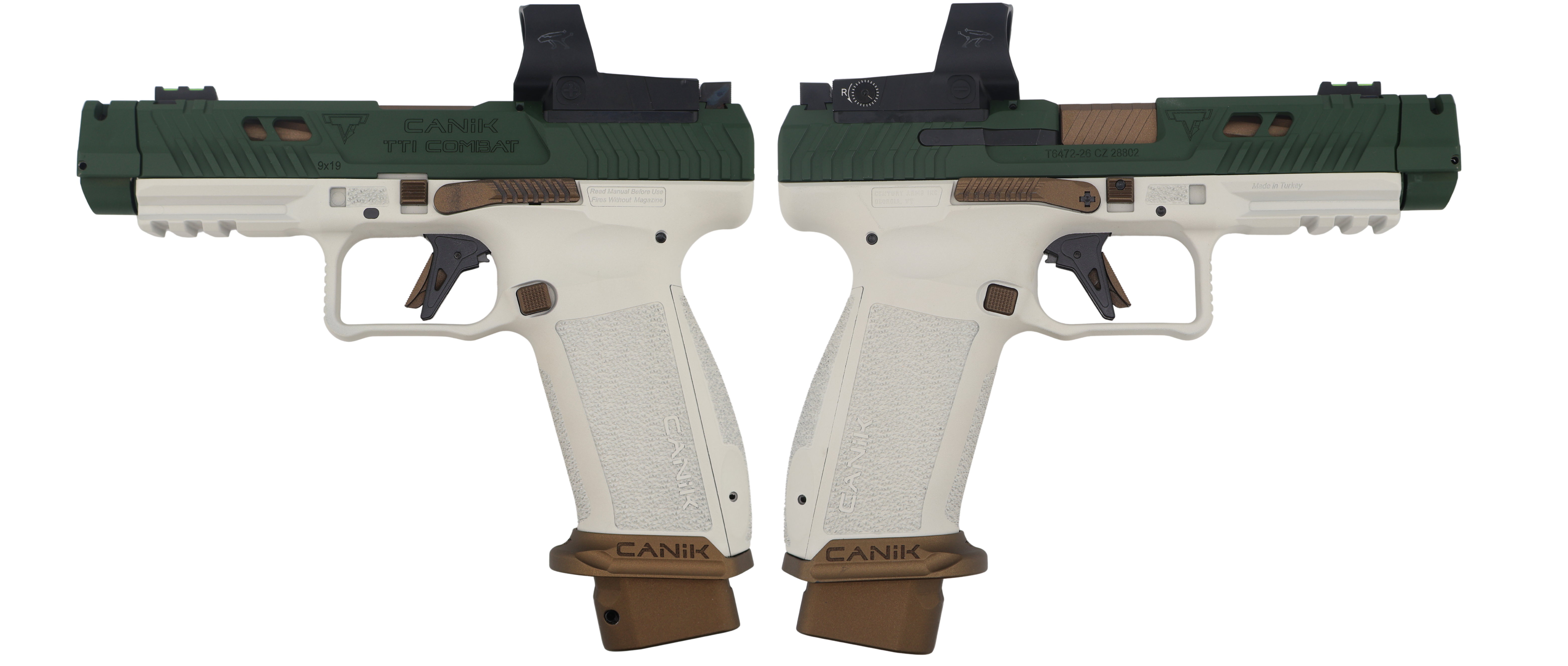 Canik TTI Combat Timberline w/ Mechanic Optic 9mm Pistol 4.6"