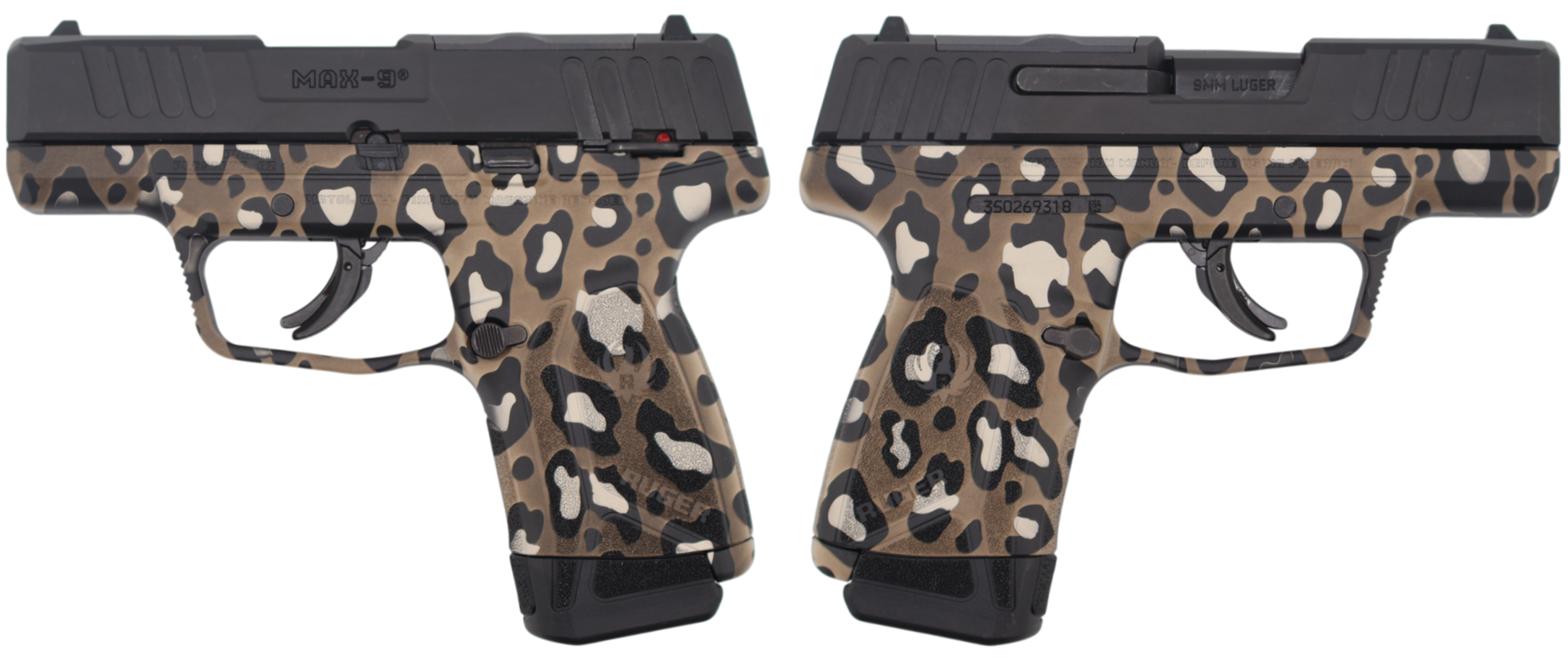 Ruger MAX-9 9mm Optic Ready Leopard Print 3.2" Pistol
