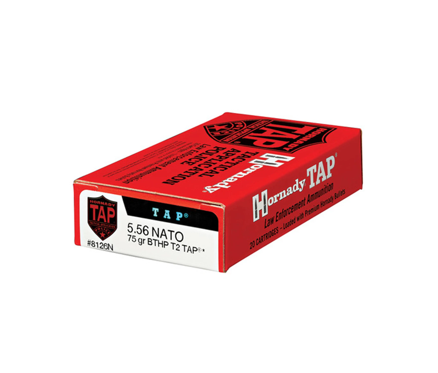Hornady 5.56mm 75 gr BTHP T2 TAP Precision Ammunition (20/Box)
