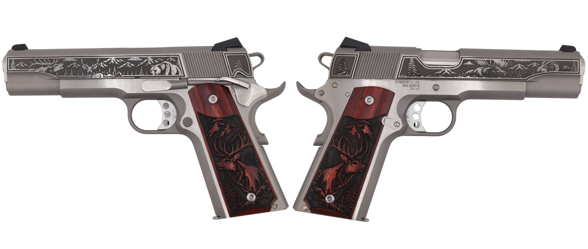 Springfield 1911 Garrison .45 ACP 5 In 7-Rounds Engraver Series