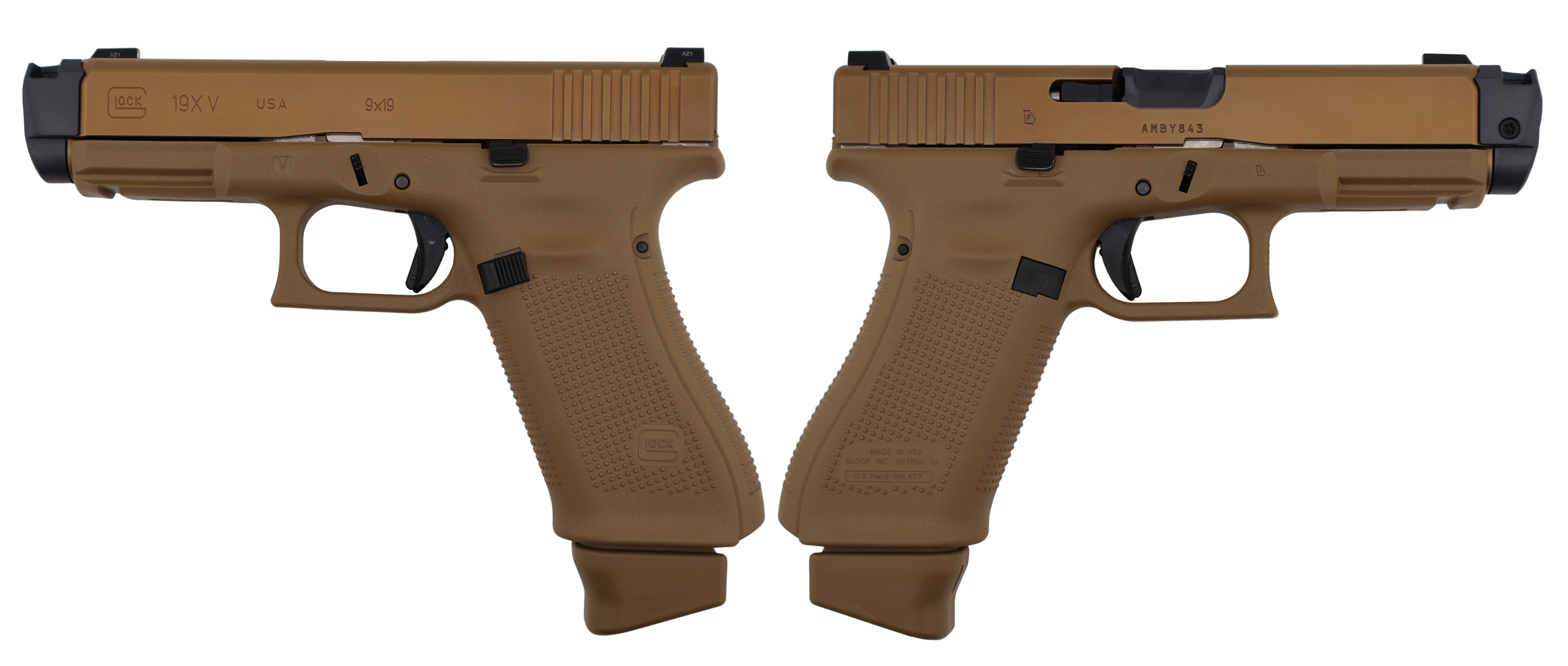 Glock 19X V 9mm 4 In FDE Radian Ramjet & Afterburner GNS 17/19-Rd Mags - Glock