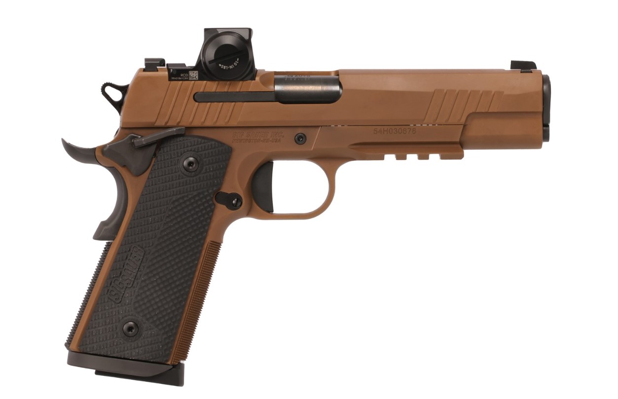 SIG SAUER 1911-X Romeo-X Compact 5" Coyote PVD w/ XRAY3 Sights & G10 Grips