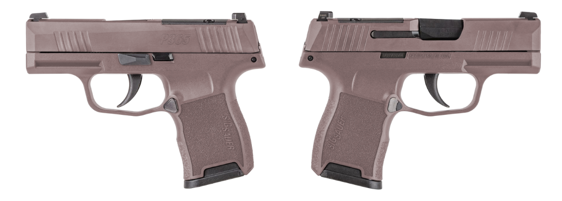 SIG SAUER P365 ROSE GOLD 9MM PSTL 3.10" BLK O.R.  2-10RD MAGS