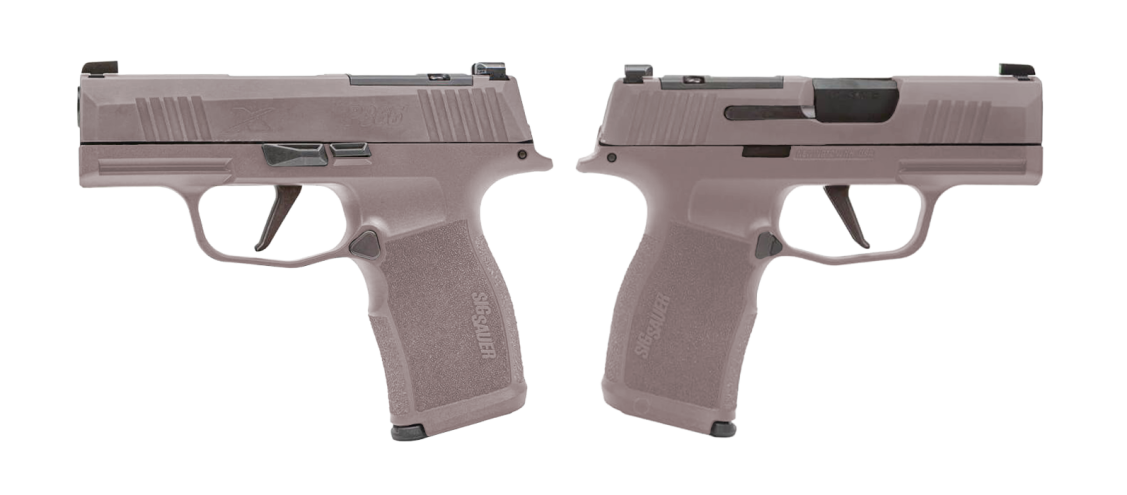 SIG SAUER P365X ROSE GOLD 9MM PSTL 3.1" BBL 2-12RD MAGS, OPTC PLTE COVER