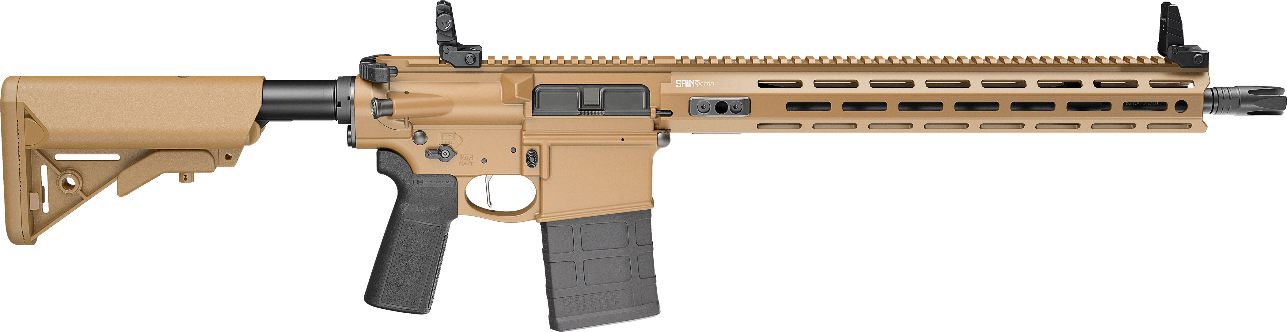 Springfield Armory SAINT Victor V2 B5 308 Rifle (16" 20RD) Coyote Brown