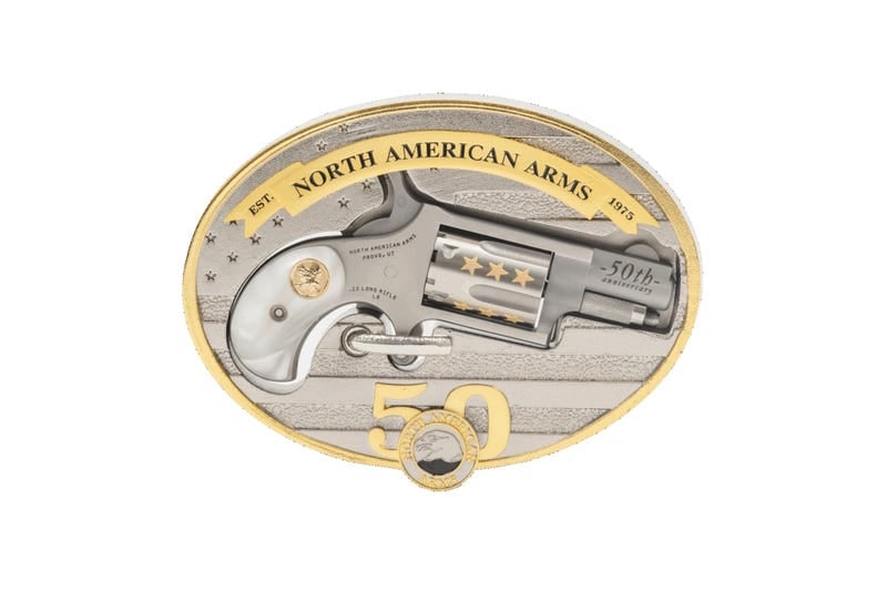 North American Arms NAA22 50th Anniversary Mini Revolver w/ Belt Buckle