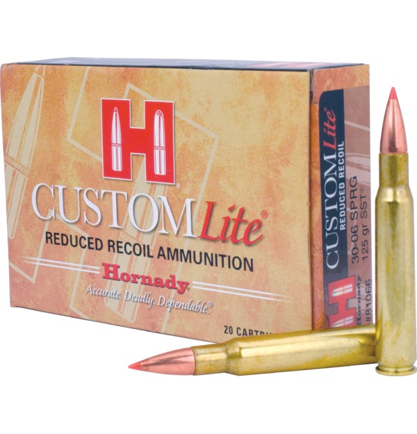 Hornady Custom Lite .30-06 Springfield 125 gr SST Rifle Ammunition (20/Box)