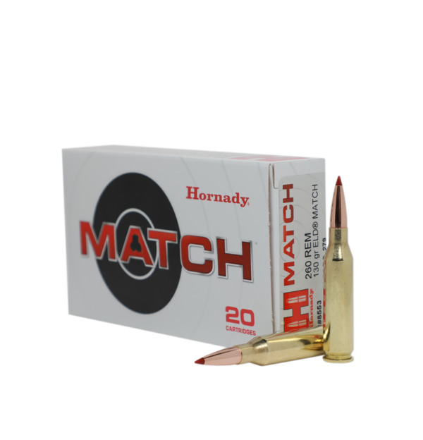 Hornady Match .260 Remington 130gr ELD-M Rifle Ammunition (20rd Box)
