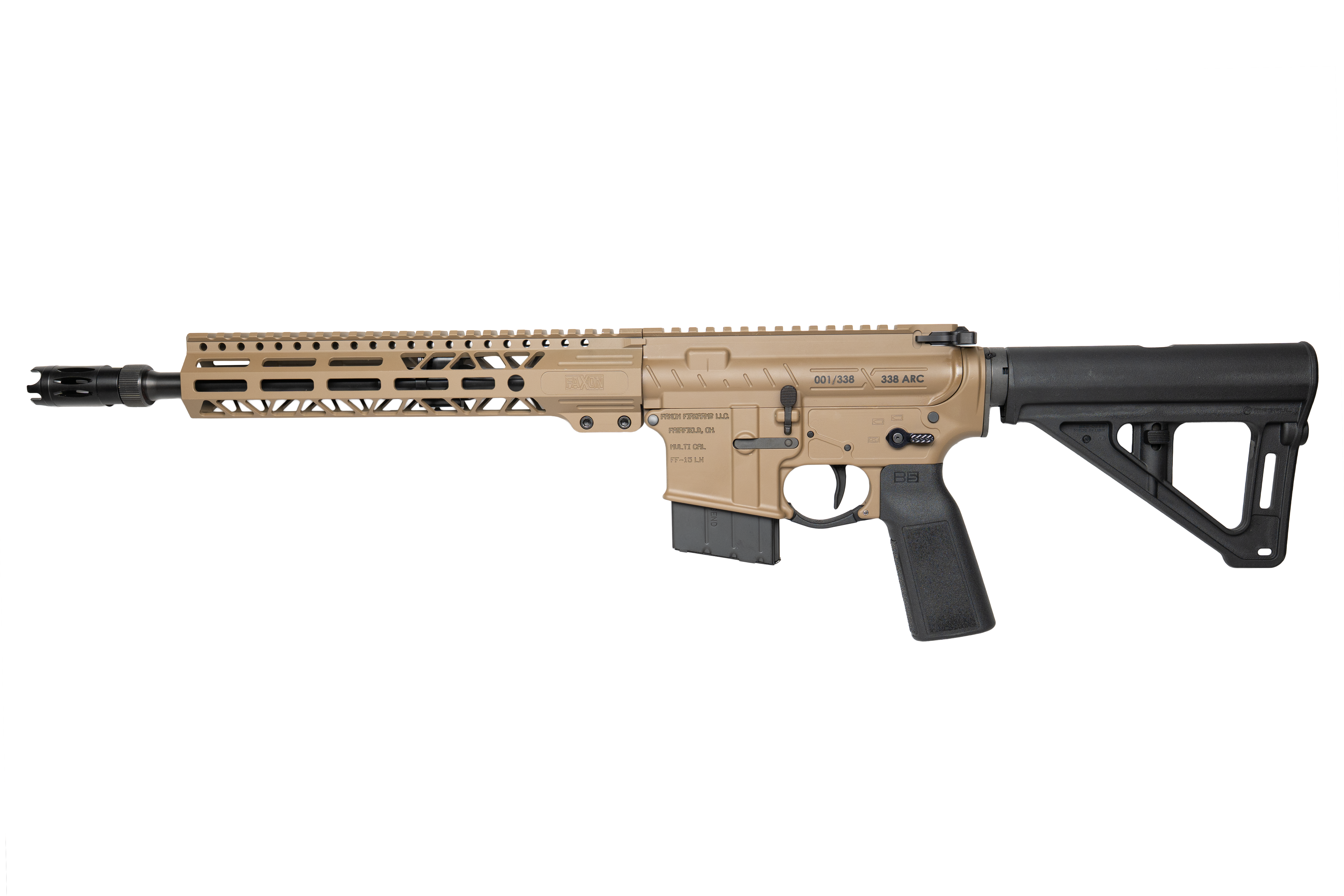 CNC FAXON PISTOL 12.5IN BARREL FDE .338 ARC 1 OF 338 CNCFXN338