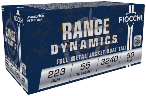Fiocchi Shooting Dynamics .223 Remington 55gr FMJBT Rifle Ammunition