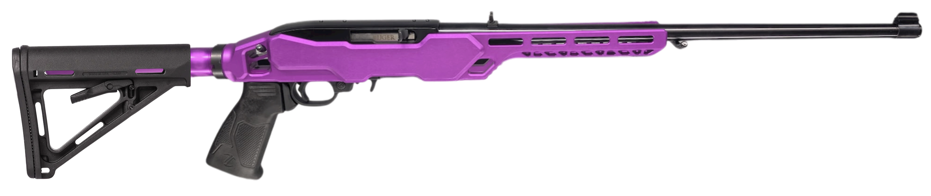 RUGER/TIMBER CREEK ENFORCER 10/22 RIFLE 18.5" PURPLE CHASIS MLOK 10RD MAG