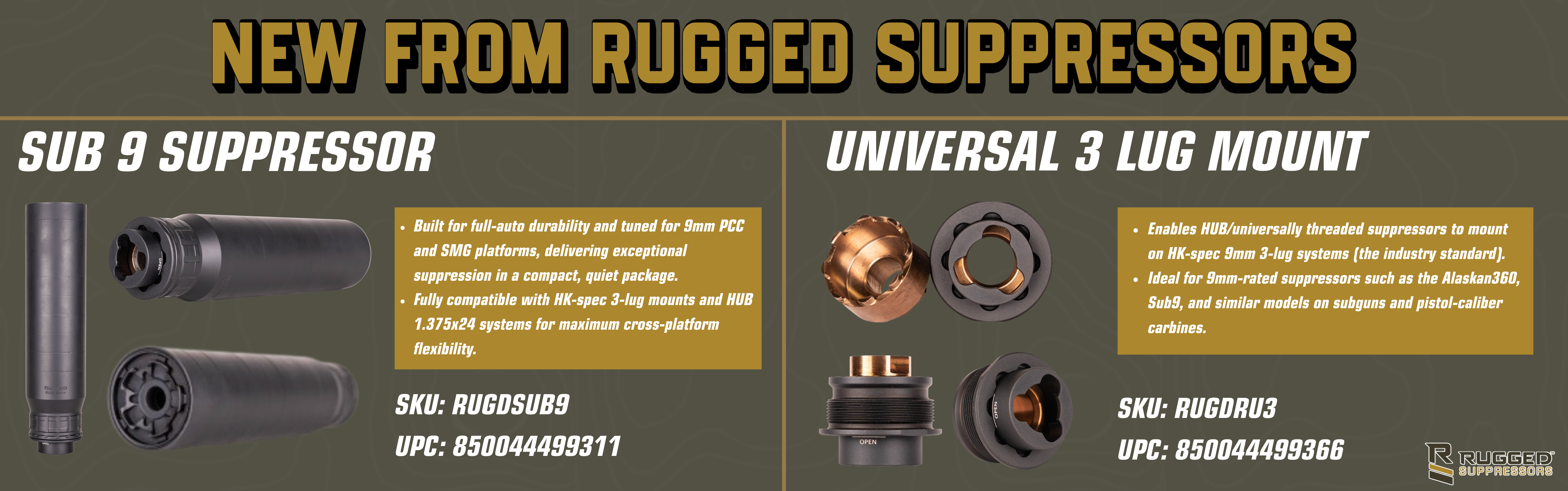New from Rugged Suppressors