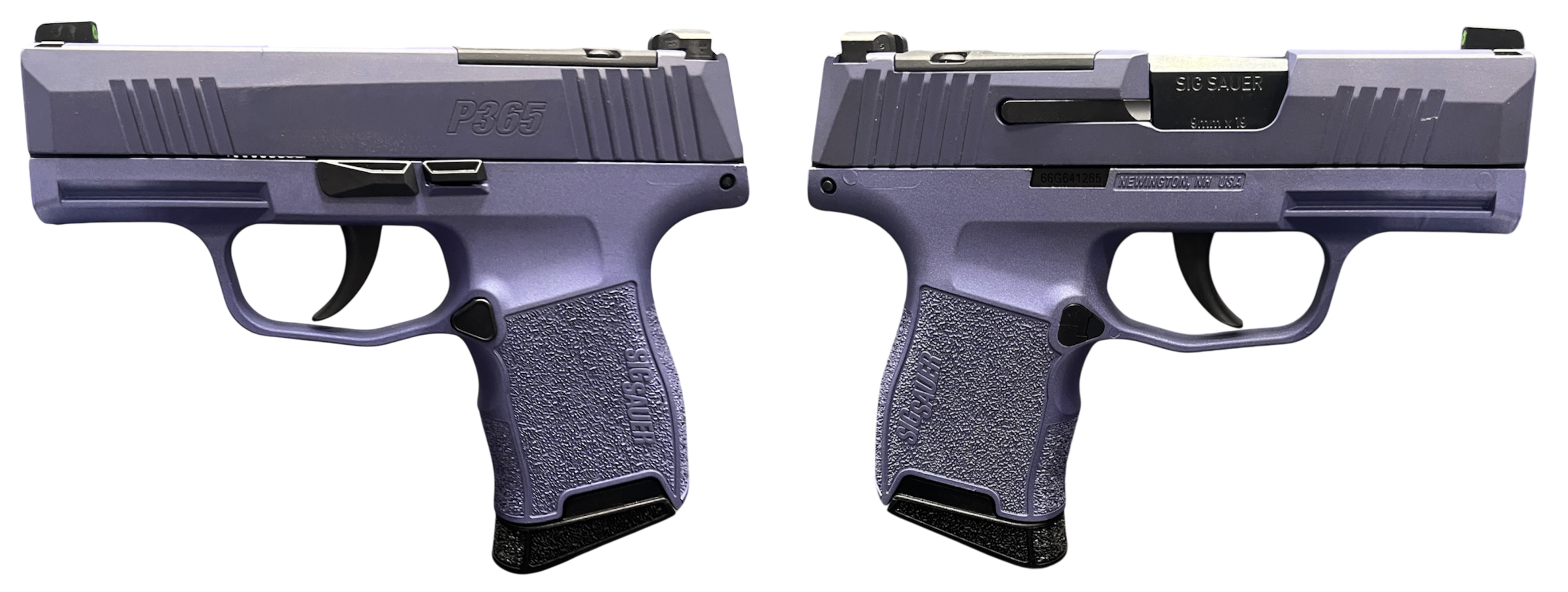 SIG SAUER P365 9MM PISTOL 3.10" OPTIC READY TWO TONE PURPLE 2-10RD