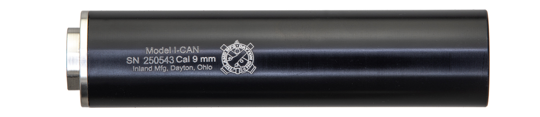 INLAND SUPPRESSOR I-CAN 6 9MM 1/2X28 BLK