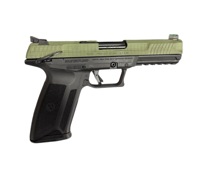 RUGER-5.7 X 28 4.9" PISTOL BLACK/DESERT NIGHT CAMO SLIDE 20+1 MS